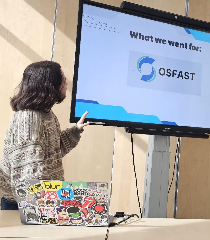 image of two people giving a presentation